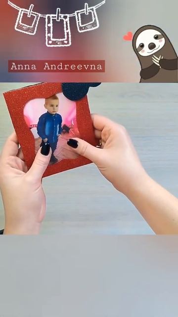 Фоторамка-магнит на холодильник 🥰своими руками🎀под смотреть онлайн