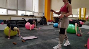 ФИТБОЛ/ полноценная тренировка/ групповая тренировка