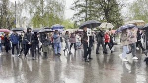 Нижегородская область город Кулебаки Бессмертный полк 9 мая 2022
