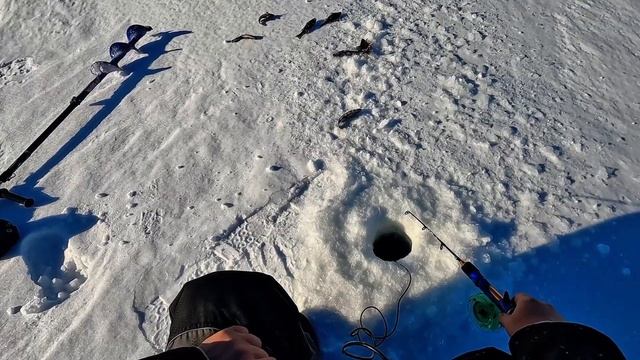 Зимняя рыбалка в марте, окунь порадовал смотреть онлайн