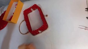 Вторая часть МК по сумке-саквояж! Как плести из бусин? ?