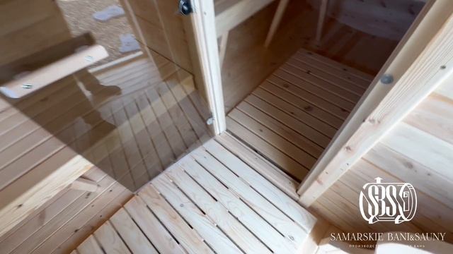 Обзор бани-бочки Квадро 4м*2.1, массив Водинский #банибо?