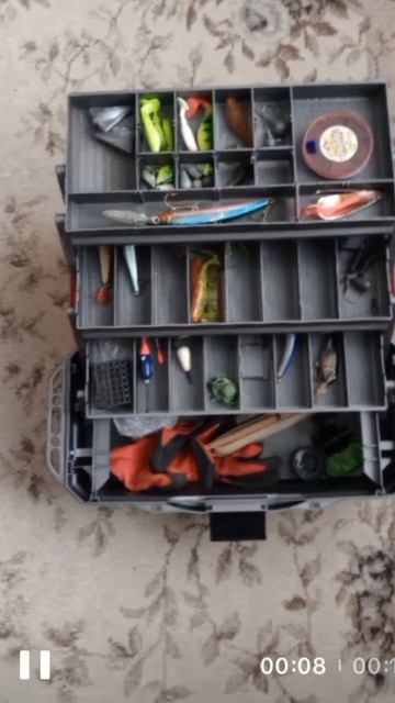 Обзор на мой ящик и чехол под удочки. смотреть онлайн