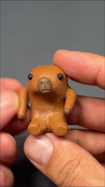 I made Capybara #sculpting #plasticine #clayart #capybara смотреть онлайн