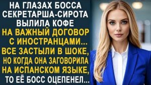 На глазах босса секретарша-сирота вылила кофе на важный договор с иностранцами... Все застыли в шоке
