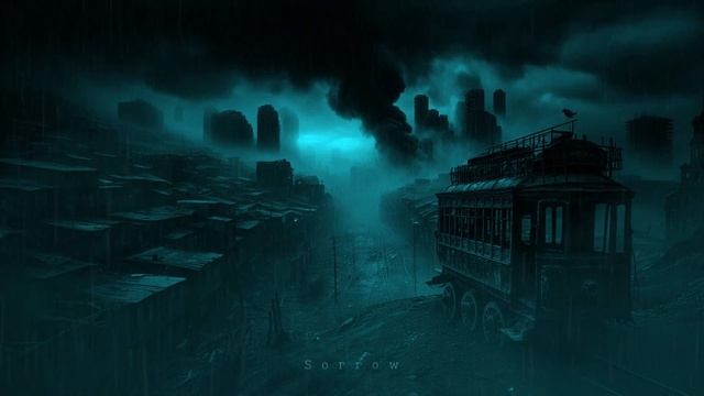 Sorrow  Dark Cinematic Ambient Post Apocalyptic Music, Deep Sound, Rain & Thunder Sound