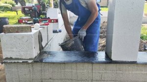 Как выложить ПЕРВЫЙ РЯД БЛОКОВ своими руками | ГИДРОИЗ