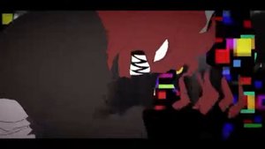 анимация глич вирус  в  FNF