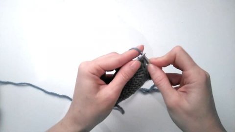 Утолщенный край при лицевой вязке