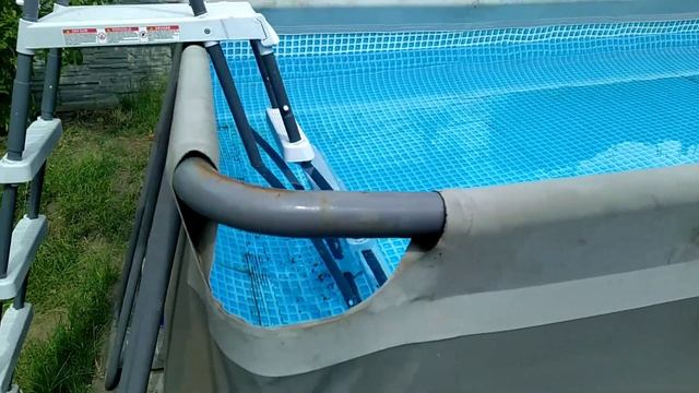 Каркасный бассейн Интекс ШЕСТОЙ сезон использования. смотреть онлайн