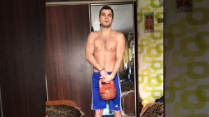 Наклоны в стороны с гирей. На боковой пресс