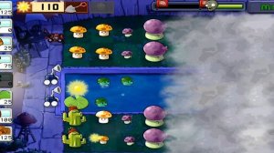 как пройти 9 уровень ночной бассейн в plants vs zombies