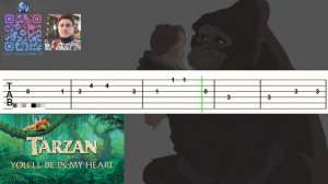 🎸 Tarzan - You'll Be in My Heart (Guitar Tutorial) Ⓜ️
