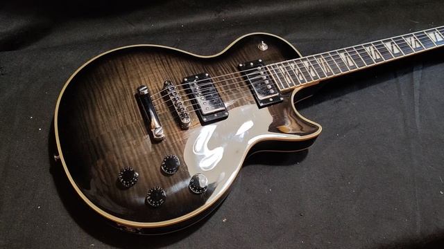 Обзор сборки китайской реплики Gibson Les Paul Supreme серого цвета смотреть онлайн