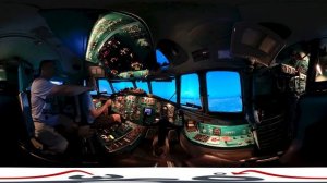 Видео 360 - VR | #Авиатренажер ТУ-154 уникальный симулятор с