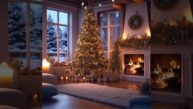 Новогоднее заставка камин зима❄️❄️❄️🔥🔥🔥⭐️ смотреть онлайн