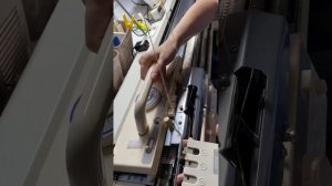 Вязание двухфантурного одиночного мотива Brother KH-970/KR-850