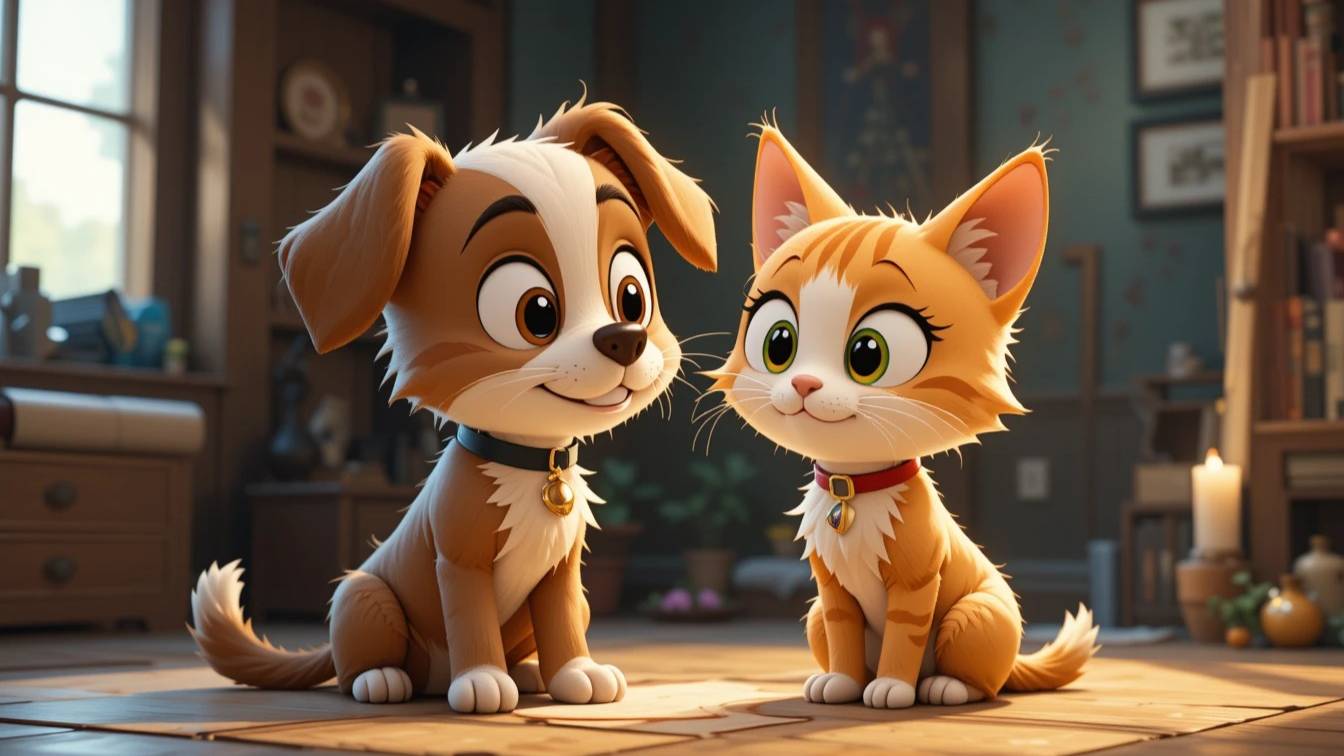 Песенка про собачку и кошечку