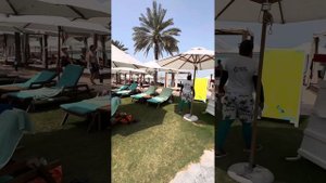 Le Meridien Abu Dhabi 5* вечер , пляж , зона возле бассейна. 1 ?