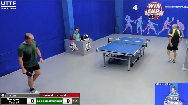15:30 Покидько Сергей 1-3 Борцов Дмитрий   стол 4 ЮГ-3  03.08.21