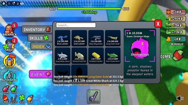 ПОЙМАЛ САМУЮ РЕДКУЮ РЫБУ в НОВОМ ОБНОВЛЕНИИ GO FISHING Roblox