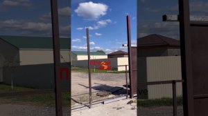 Монтируем силовую раму под откатные ворота и тестим инструмент. 13-05-2025