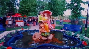 ФОНТАН В ПУГАЧЁВСКОМ ПАРКЕ КУЛЬТУРЫ И ОТДЫХА