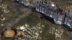 Эльфы пытаются прорваться через ворота. Строю защитные башни. Lord of the rings 2