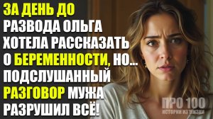 За день до развода: шокирующая правда, услышанная Ольгой. Реальные истории из жизни