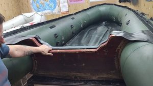 Замена транца на пвх лодке Stingray 430