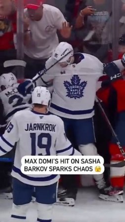 CHAOS After Max Domi Hits Alex Barkov
