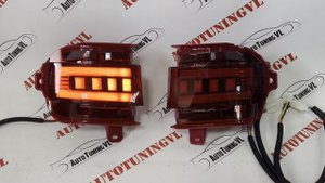 КАТАФОТЫ в задний бампер на Lexus LX570 (2012- 2015 г)