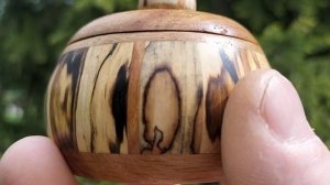 Шкатулка с цветущей елью и сиренью