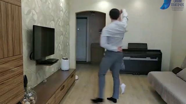 Синийплаточек Артисты балетной группы ГАРРНХ им.Е.Попова Дмитрий и Ольга Перепелица