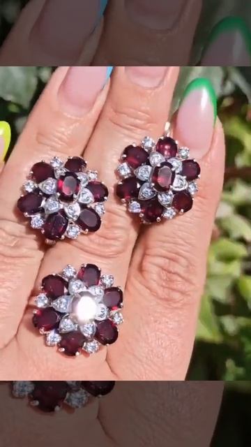 Гранаты 🌺 6400р🌺 размер кольца любой #гранатнатуральн смотреть онлайн