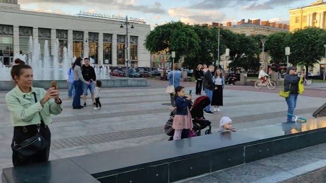 Санкт-Петербург Финляндский вокзал Светомузыкальный смотреть онлайн