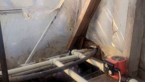 Установка ТЕПЛОВЕНТИЛЯТОРА в ТЕПЛИЦУ!