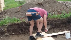 Первая опалубка в жизни, выглядит надёжно!