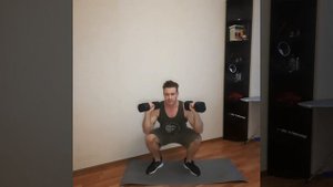 Приседания + подъем рук вверх | Домашние тренировки 