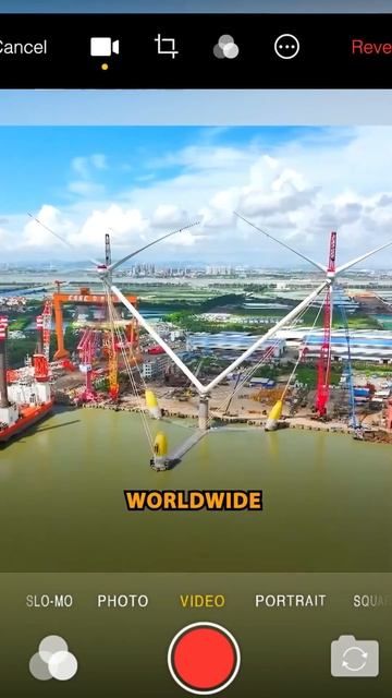 Двухроторная плавающая ветряная турбина #китай #ветря смотреть онлайн