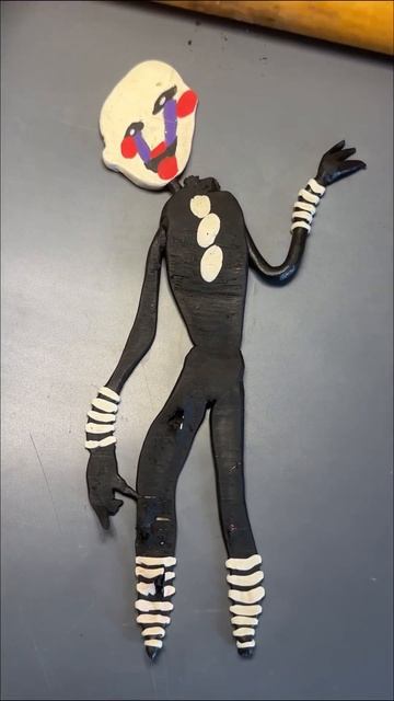 Puppet from FNAF #sculpting #plasticine #clayart #animatronics #puppet смотреть онлайн