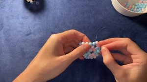 ЧАСТЬ 1. Елочная игрушка своими руками. Шарик из бусин.