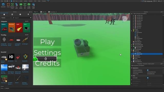 СВОЯ ИГРА ЗА 10 МИНУТ ИСПОЛЬЗУЯ ТОЛЬКО TOOLBOX В ROBLOX STUDIO!
