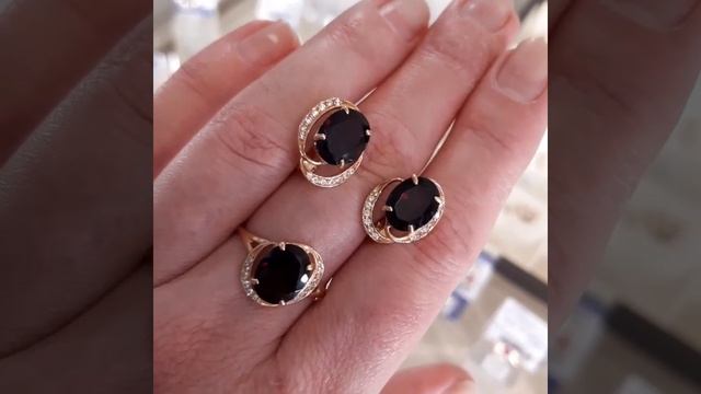 Комплект с гранатом 💎 в салоне роскоши "Сахаювелир" ❤ смотреть онлайн