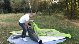 Универсальная палатка Лотос 5У. Раскрытие и сборка.