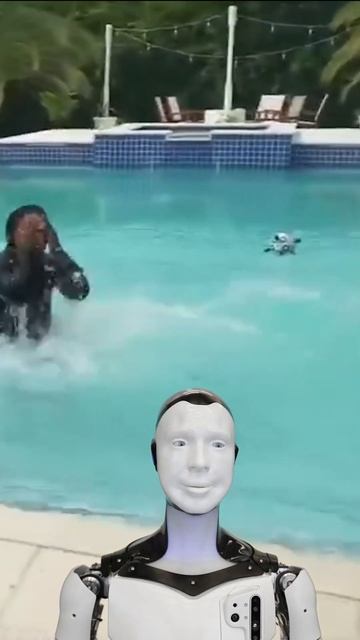 Показал скорость (прыжка в бассейн)#ardjrobot #ishowspeed #robot смотреть онлайн