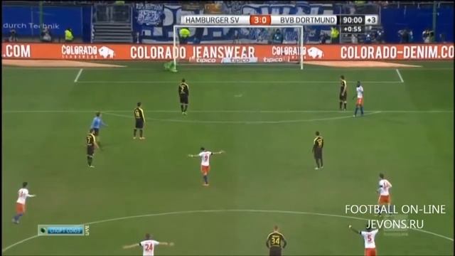 Красивый гол Гамбурга в ворота БД в Бундеслиге 2013/2014