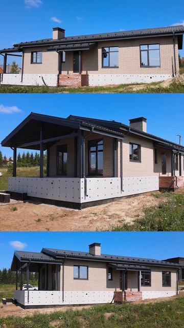 Построили классный одноэтажный дом #строительстводом