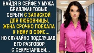 Найдя в сейфе у мужа бриллиантовые серьги с запиской для любовницы, жена срочно поехала к нему...