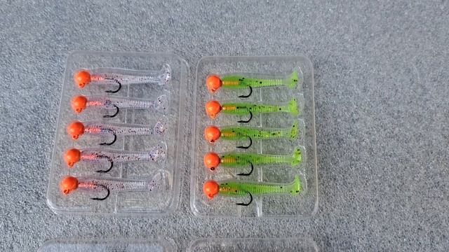 Силикони за бас, костур, пъстърва - комплект с микро дж? смотреть онлайн